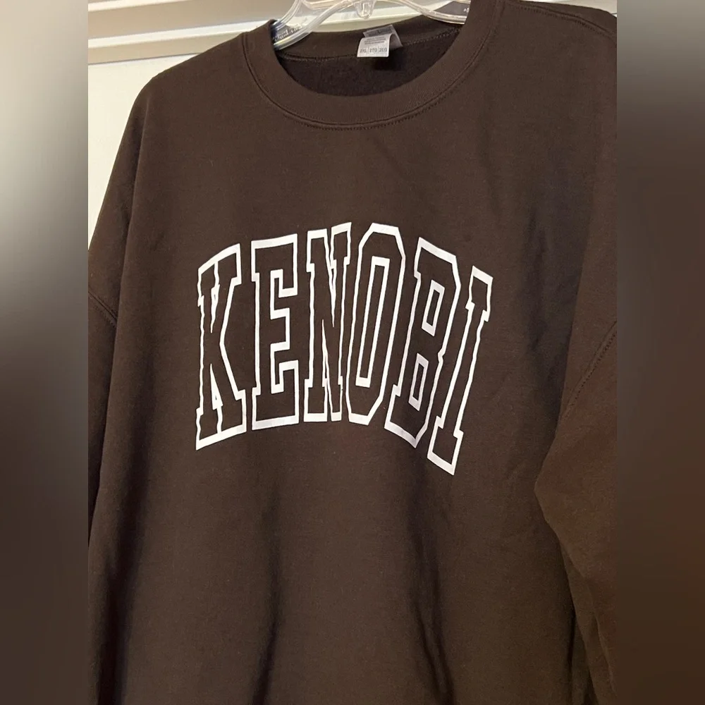 Kenobi Star Wars brown Gildan sweatshirt XXL 2XL - Picture 3 of 5